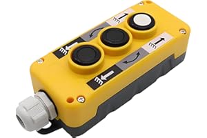 SEIWEI Rainproof Electric Hoist Crane Pushbutton Switches COP Industrial Up Down Driving Push Button Switch Control 3 Button