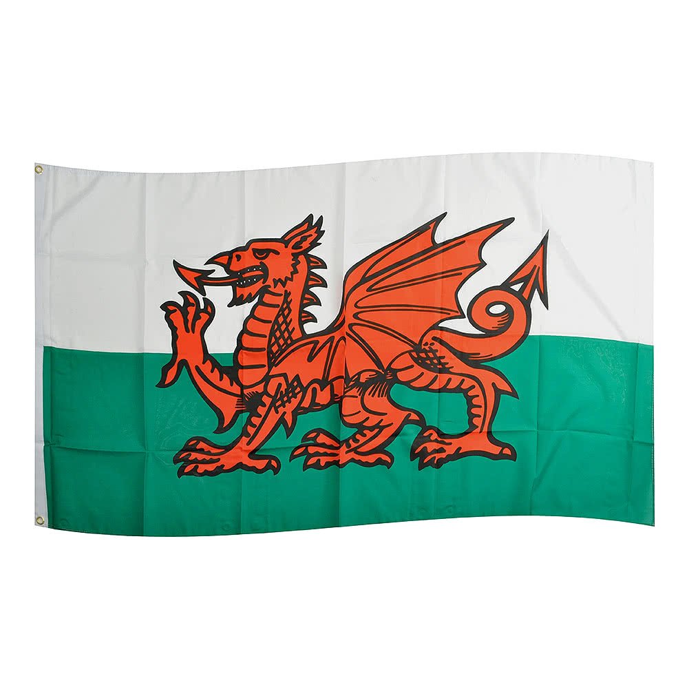 My Planet Large 5'x3' Wales Flag Premium Quality Welsh Supporter Fans Decoration Flag