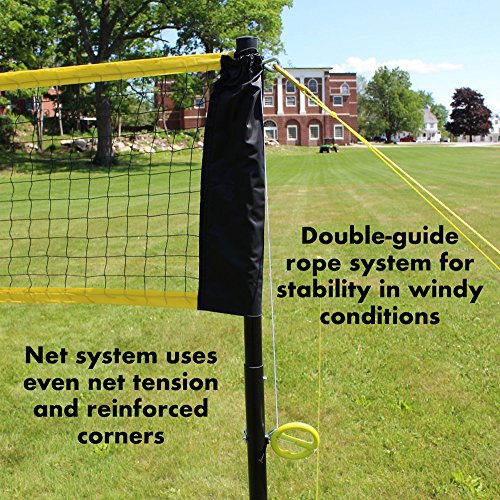 Driveway Games Portable Badminton Set 4 Rackets, 3 Birdies & Net Kit