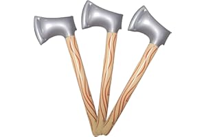 Inflatable Axe - 3PCS 23 Inch Realistic PVC Halloween Prop, Lightweight for Cosplay Party