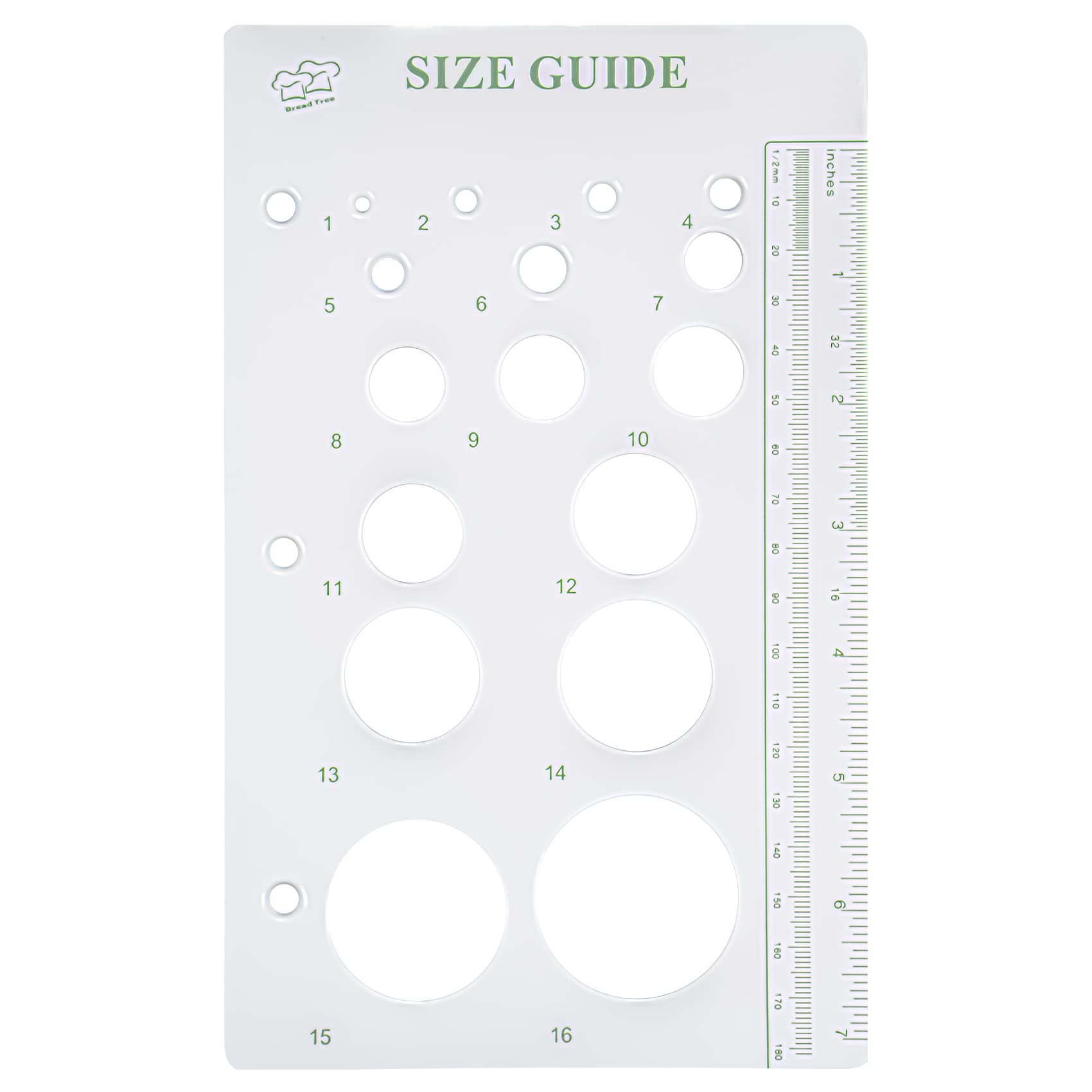 Musykrafties Fondant Gumpaste Flower Bud Ball Circle Size Guide Ruler