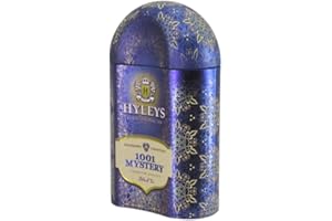 Hyleys Loose Leaf Black Tea with Strawberry and Cranberry in Tin 3.52 Ounce (100g) - Traveller's Collection - 1001 Mystery