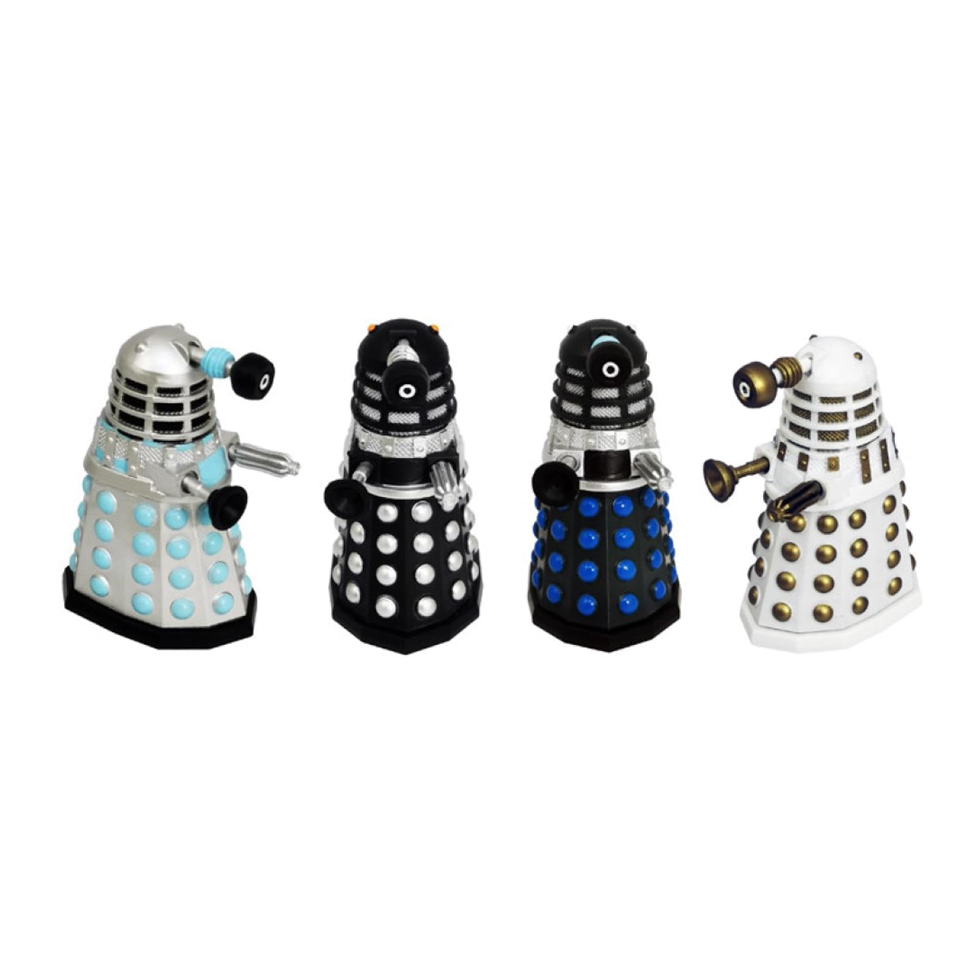 Cathys Candy Cart Doctor Who Dalek Invasion Mini Figurines Multi-Pack Bobble Buddies Featuring Bobbling Action Collectors, Gift Set, 8.3 (DALEK4PK2)