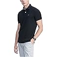 Tommy Hilfiger Men's Short Sleeve Moisture Wicking Stretch Polo Shirt with Quick Dry + UV Protection