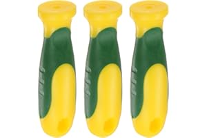 HARFINGTON 3pcs Rubber File Handle 3.27 Inch Round Hole Ergonomic Handles for Chainsaw File