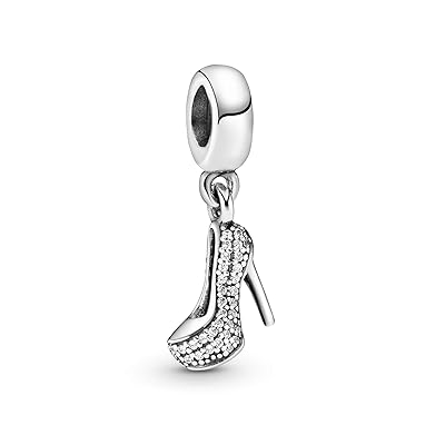 Pandora Jewelry - Pav&eacute; Stiletto Shoe Dangle Charm in Sterling Silver with Clear Cubic Zirconia