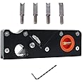 HOZOE Chamfer Plane for Wood,Woodworking Hand Planer for Quick Edge Planing and radian Corner Plane Trimming,Four siaeTypes of Cutter Heads,Woodworking Tools for Professional Woodworkers and Beginners