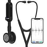 3M Littmann CORE Digital Stethoscope, Black Chestpiece, Tube, Stem and Headset, 27 Inch, 8480