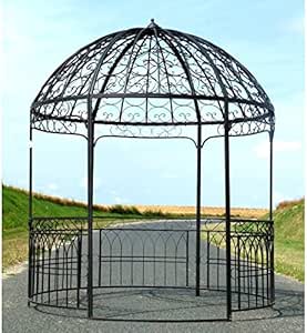 Gran cenador de jardín, pérgola, refugio redondo, Glorieta de hierro