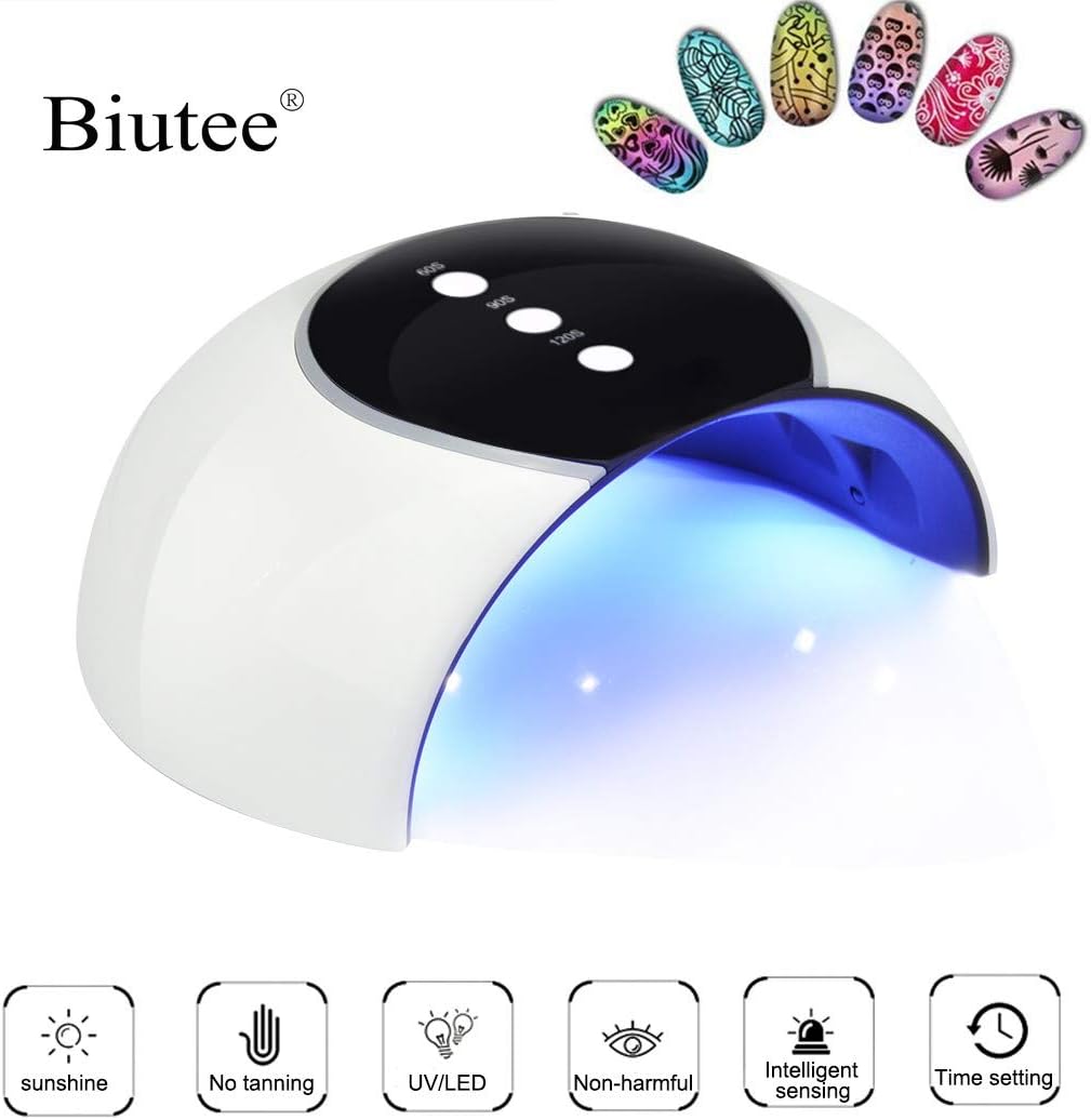 Nail Dryer 24W UV LED With USB Cable 8 LED 60s/90s/120s Time Setting Smart Auto Sensor Light lamp Cure All Nail Gel Polish Curing Lamp
