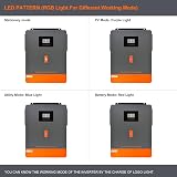 PowMr 6200W Solar Inverter 48V DC Off-Grid Hybrid MPPT Charge Controller Lead view 8