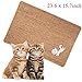 Cat Scratcher Mat, Natural Sisal Cat Scratching Carpet Pad, Floor Scratching Rug, Anti Slip Cat Scratching Mat for Cat Grinding Claws & Protecting Furniture (23.6