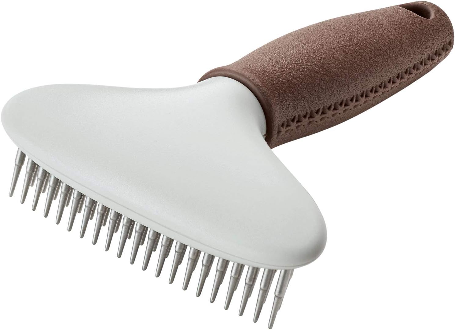 Hunter - Curry Comb antitangle / Two Rows, brown, 41 Zinken