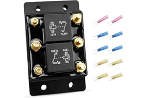 JUQAFY Forward and Reverse Relay Module Fit for Tarp or Winch Motor Snow Plow and Lift, Replace 5541100 ATP0110