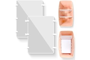 EXQUILEG 2PCS Divider Tray Fit for Bogg Bag Original X Large, Accessories Fit for Bogg Bag Inserts Tray for Simply Southern Beach Bag, Organizing your Bag and Divide Space(White)