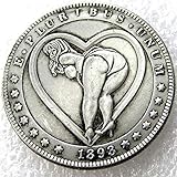 jooact US Hobo 1893 Morgan Dollar Girl Nickel Coin Pressed Copy Coins