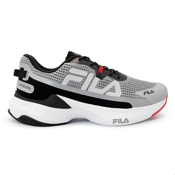 Fila Boy's Grant Hill 1 (Big Kid) White Navy Red 7 Big Kid M
