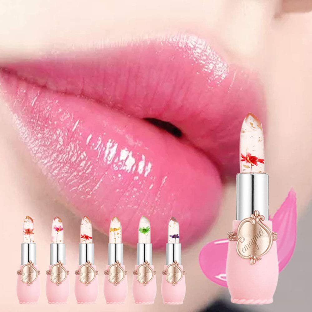 6Pcs/Set Crystal Lipstick Color Change Lip Gloss Color Changing