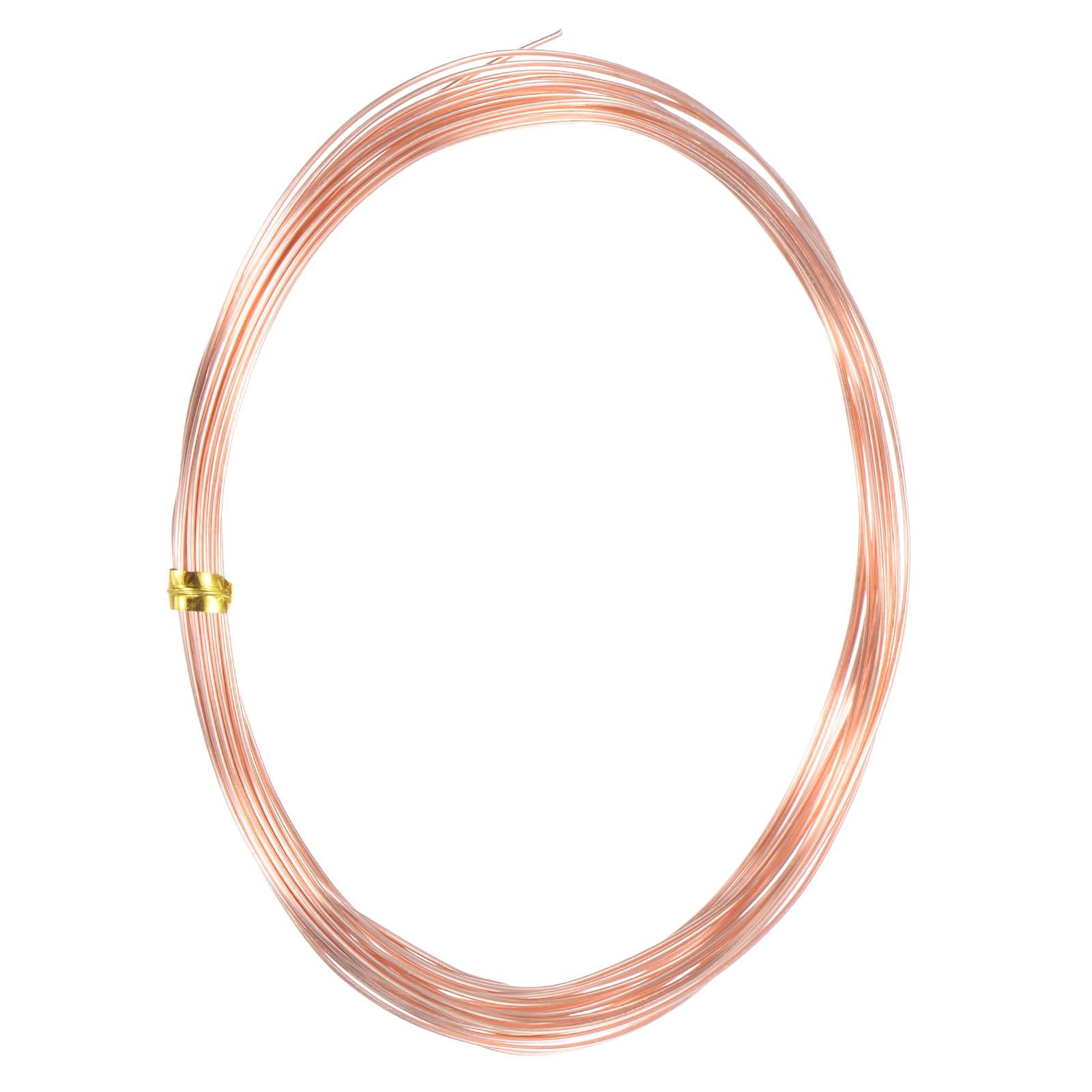 M METERXITY 99.9% Soft Copper Wire, 21 Gauge 16FT Pure Copper Wire for DIY Crafting/Jewelry Making/Gardening Plant/Beading, Craft Wire [0.7mm, 5M]