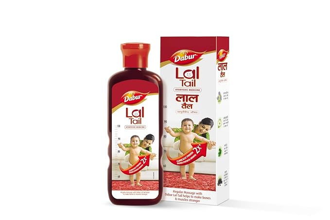 Dabur Lal Tail - Ayurvedic Baby Oil - Clinically tested 2x faster physical growth - 500 ml