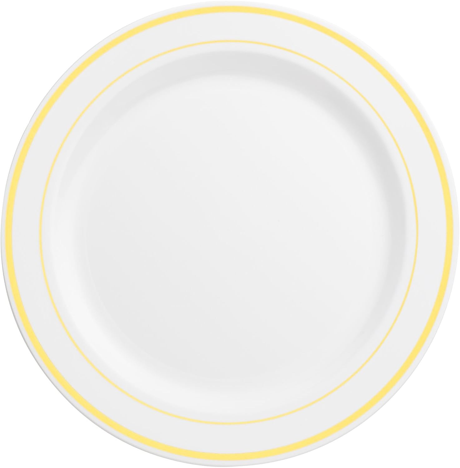 White and gold disposable plates Clearance