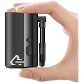 ROCKBROS Mini Bike Pump Electric 150PSI, 32s Fast Inflate Bike Tire Pump with Digigt Guage, Auto-Shutoff Air Pump with Presta