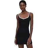 alice + olivia Women's Eve Embellished Trim Sweetheart Mini Dress