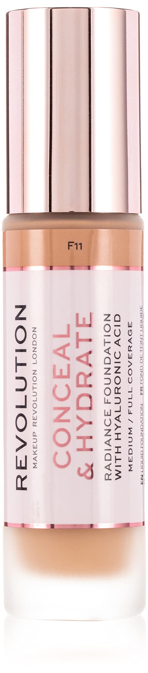 Revolution Beauty London, Conceal and Hydrate, Foundation, F11, 23ml