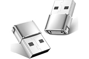 toaksi USB to USB C Adapter,Type C Female to A Male OTG Charger Converter for PlayStation 4,Apple Watch Ultra 8 9,iPhone 16 15 14 13 Pro Max,Samsung S24 S23,AirPods,iPad,Car Play-Silver