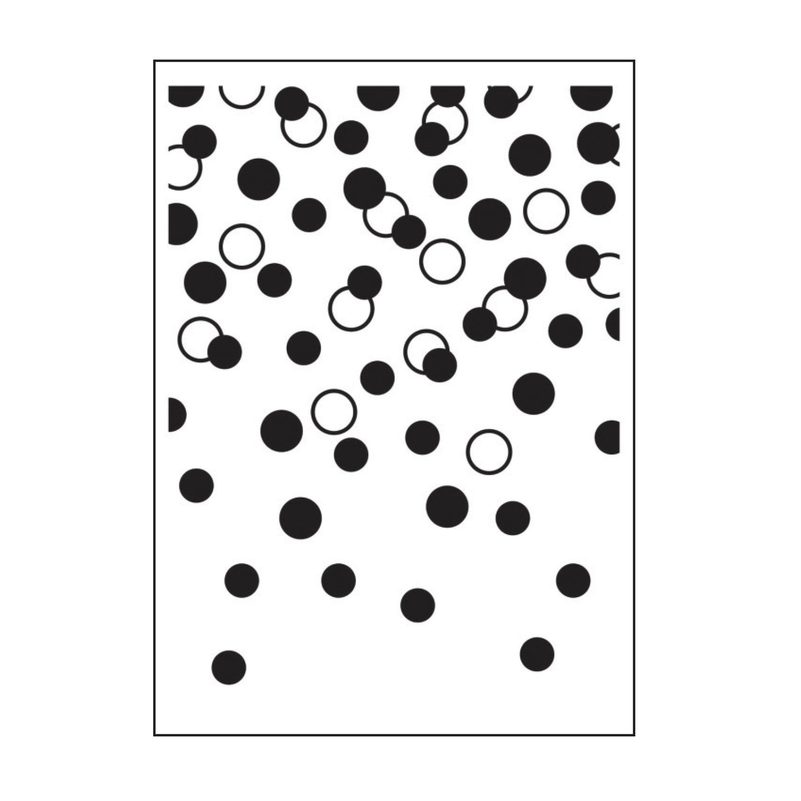 Darice 30008385 Embossing Folder, Gradating Confetti Dots Embossing