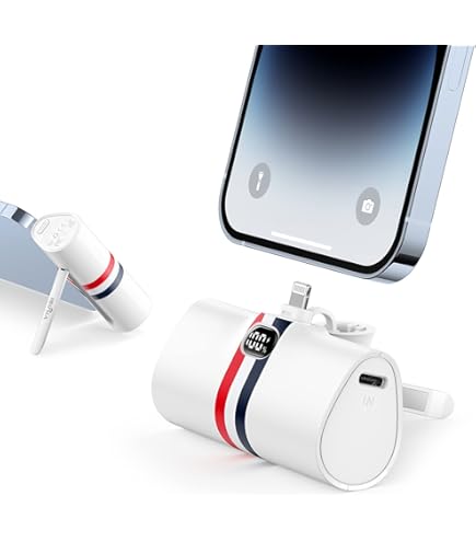 Batterie Externe Pour IPhone 4500 MAh, Mini Batterie Externe 12W PD, Petite Batterie Externe Charge Rapide Compatible Avec IPhone 14/14 Pro Max/13 Pro/ 13/12/11/XS/XR/8/7/6