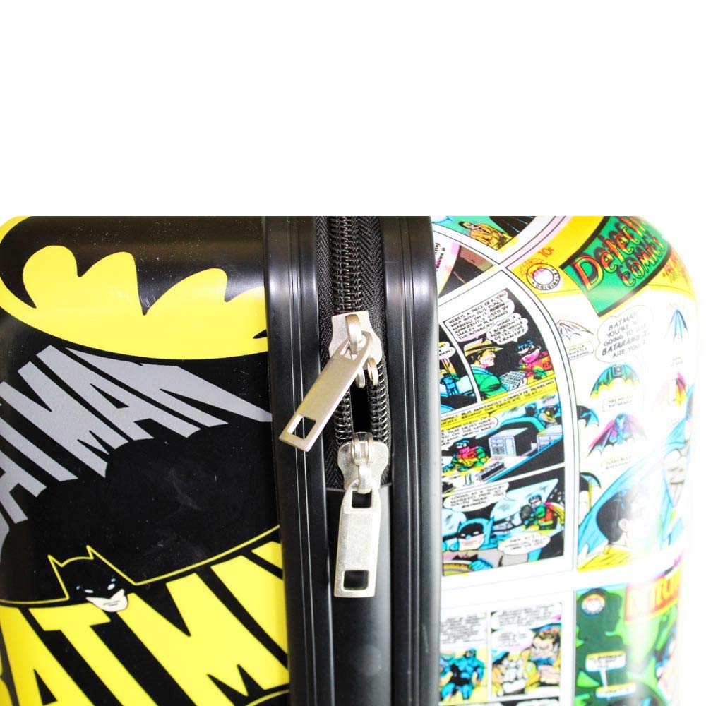 Fast Forward luggage 20 inch Batman Luggage for Boys, Hard-Sided Tween Spinner Suitcase for Toddlers, Kids Carry-On Travel Trolley, Kids Carry-On Luggage with Wheels