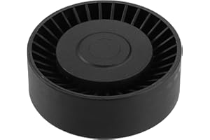 uxcell Drive Belt Tensioner Assembly Accessory Idler Pulley Deflection Pulley No.11287516847 for BMW X3 2004-2006 Black Metal