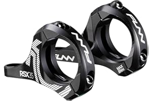 Funn RSX Mountain Bike Direct Mount Bike Stem with 35mm Bar Clamp, 2 Pieces Lightweight Split Design for Dual Crown Forks, Adjustable Extension 45-50mm