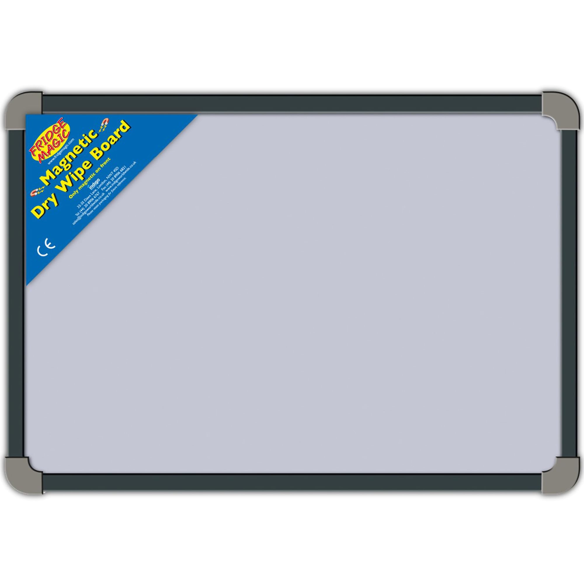 A2 Versatile Magnetic Whiteboard with Durable Plastic Frame and Wooden Back - 60x45cm - Ideal for Home, Office, and Educational Use