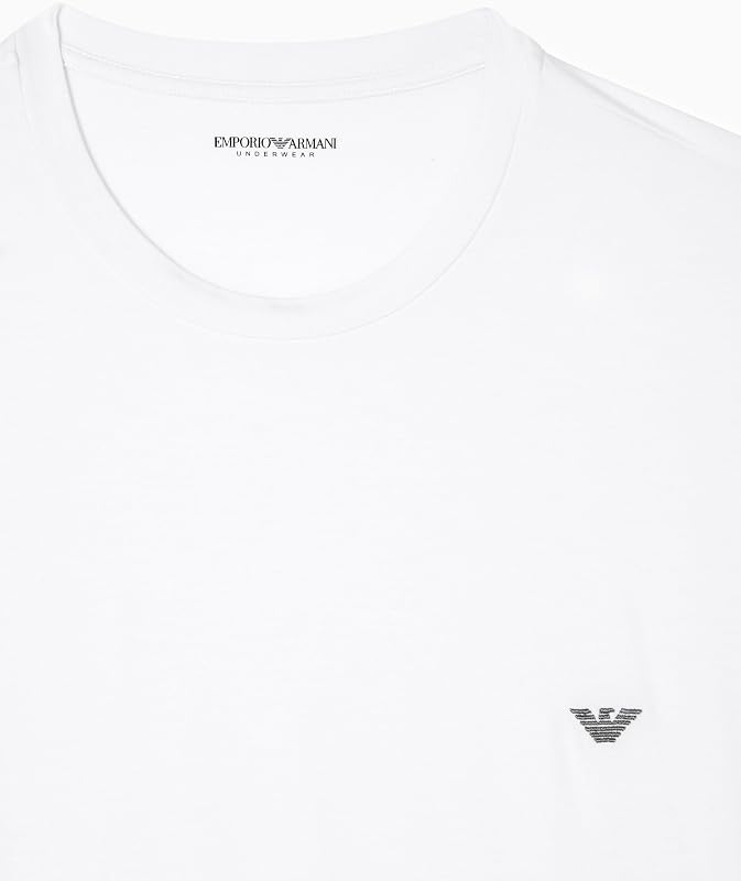T-Shirt Girocollo da Uomo in Morbido Modal Bianco, vestibilità Aderente M, Bianco, M