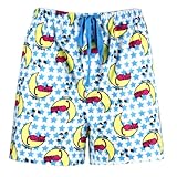 Leisureland Women's Cotton Pajama Flannel Boxer Shorts Sleepy Kitty Cat