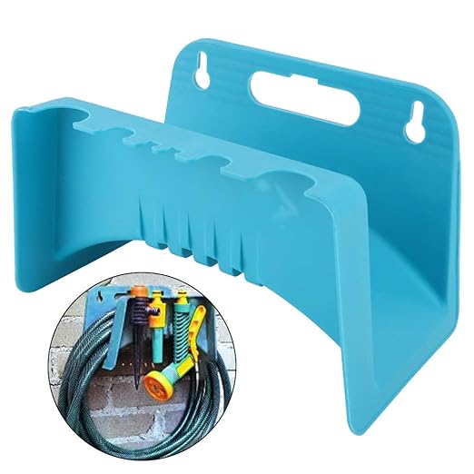 Haokaini Wall Mount Garden Hose Hanger, Plastic Hose Holder for 20