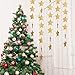 Whaline Star Paper Garland Gold Bunting Banner Hanging Decoration for Wedding Holiday Party Birthday, 660 Inches