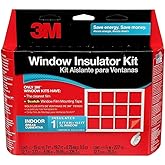 3M Indoor Window Insulation, Insulator Kit for 1 Window 6'-8" x 19.5' ft, Keeps Cold Air Out and Warm Air In, Includes Heat S