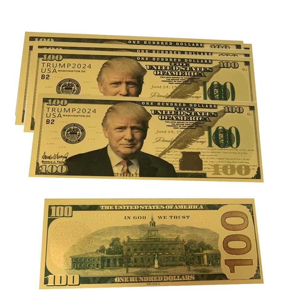 Photo 1 of 10pcs Donald Trump 100 Dollar Bills, Bank Note Collectors Item Great Gift for Coin Currency Collectors