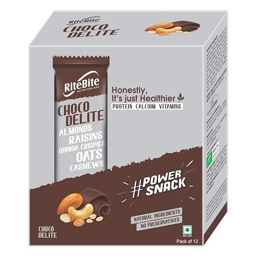 RiteBite Choco Delite Bars (480 g, Pack of 12)