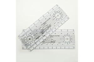 Marine Parallel Ruler for Chart Plotting and Surveying with Ergonomic Design Perfect for Navigation Planning and Smooth Handl