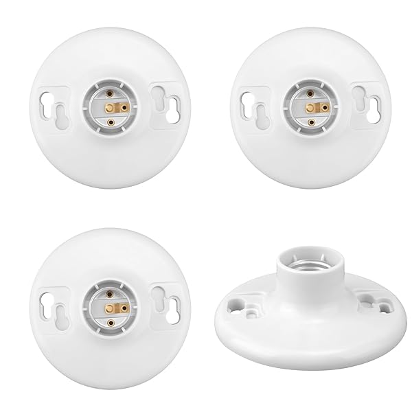4PCS MEDIUM BASE E26 LAMPHOLDER, 660W 250V KEYLESS...