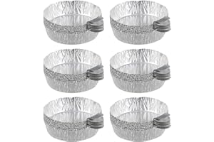 Angoily 50pcs Aluminum foil weighing dish aluminium trays aluminum tray dry powder containers surface plate chemistry weigh b