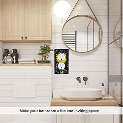 Pznen Black Sunflowers Outlet Covers Watercolor