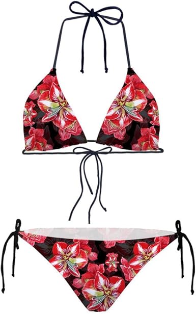 floral triangle bikini