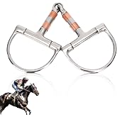 Horse Bits, Professional Ring Snaffle Bit With Jointed Copper Mouth Snaffle Bits For Horse Training Bit Happy Mouth Bit D Ring Snaffle Bits Horse Bit Ring