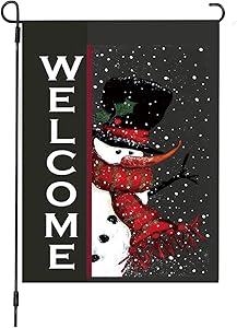 YINBANGKE Christmas Garden Flag,12X18 Inches Vertical Double Sided Outdoor Flag,Santa Claus,Holiday Indoor Outdoor,Party Home Christmas Decorations