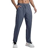 BALWUKO Men's Lightweight Sweatpants with Pockets Quick Dry Breathable Workout Pants for Men Athletic Gym Running Joggers